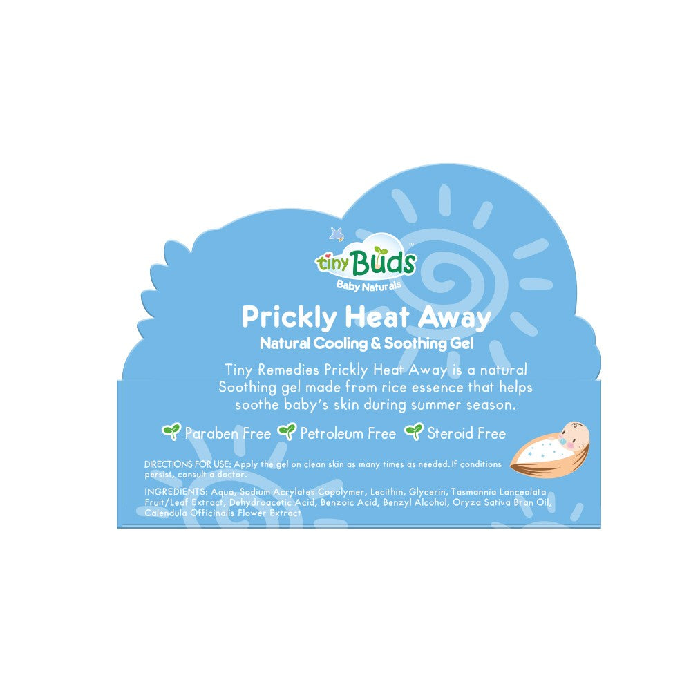 Tiny Remedies Prickly Heat Away Natural Soothing Gel 20g Tiny Buds