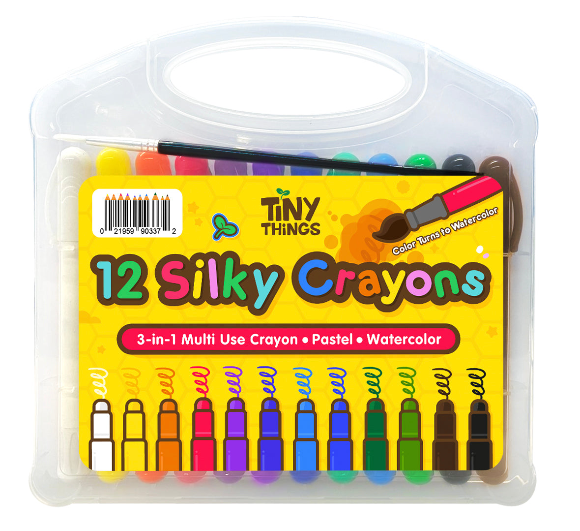 Tiny Things Silky Crayons (12 Colors) Tiny Buds Baby Naturals