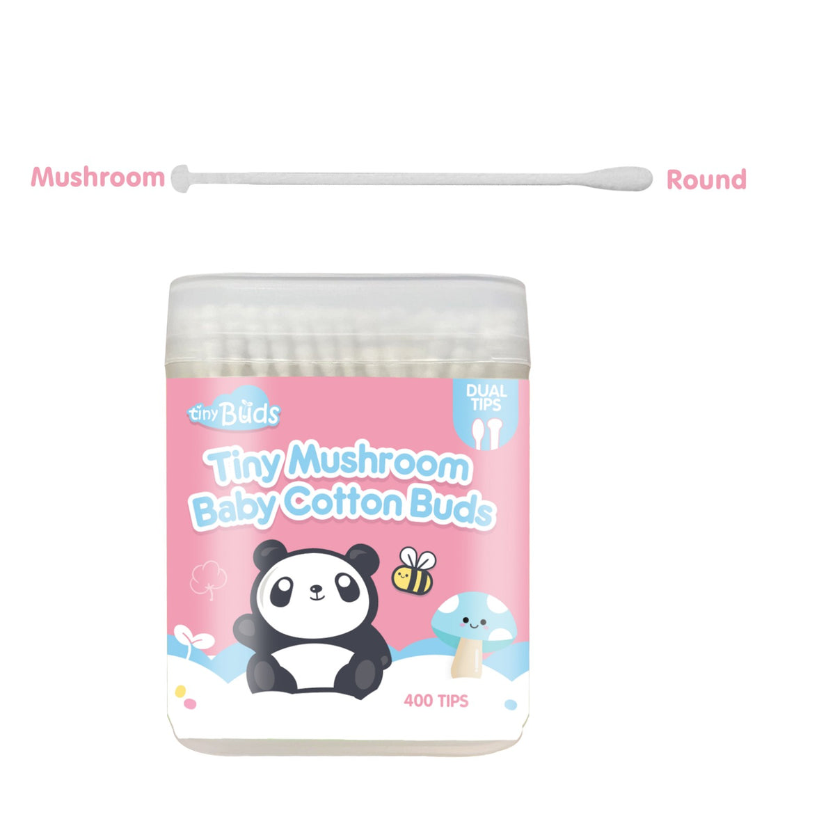 Tiny Buds Tiny Mushroom Baby Cotton Buds (400 tips) Tiny Buds Baby