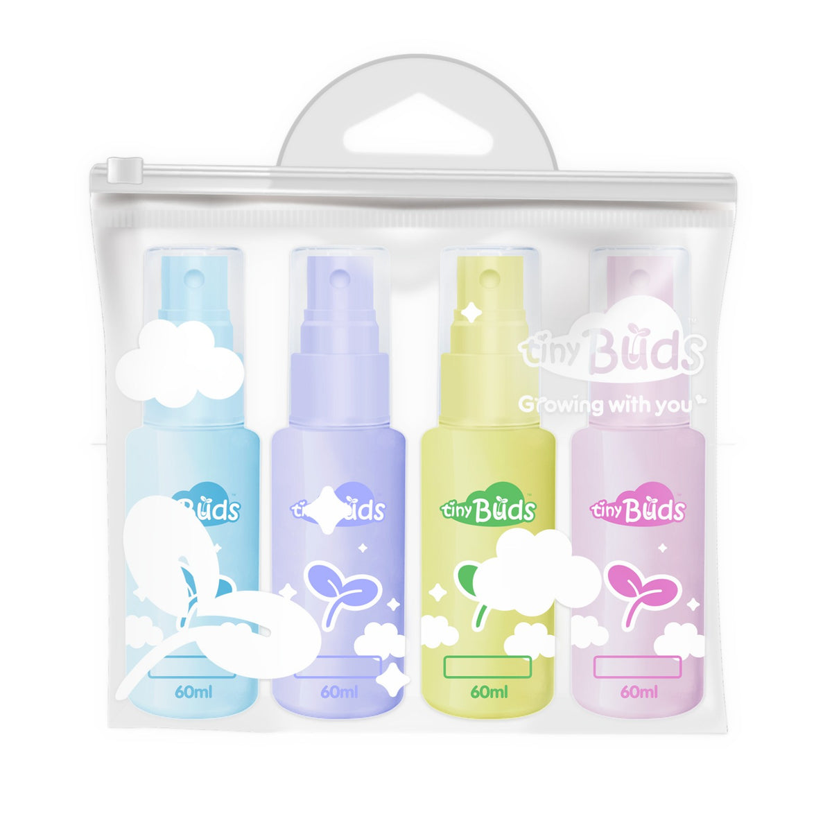Tiny Buds Baby Travel Bottles Kit Tiny Buds Baby Naturals