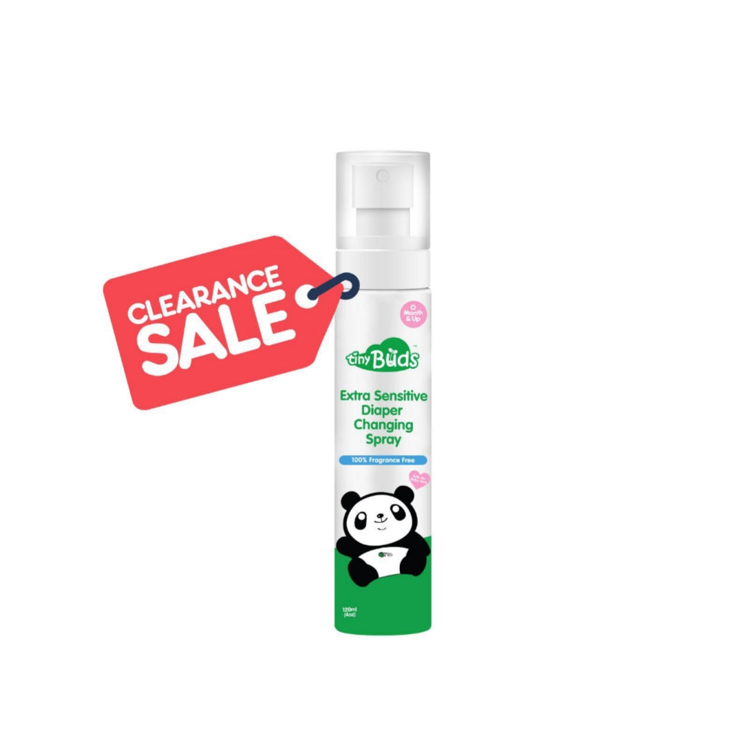 [Clearance Sale] Tiny Buds Extra Sensitive Diaper Changing Spray (120ml)
