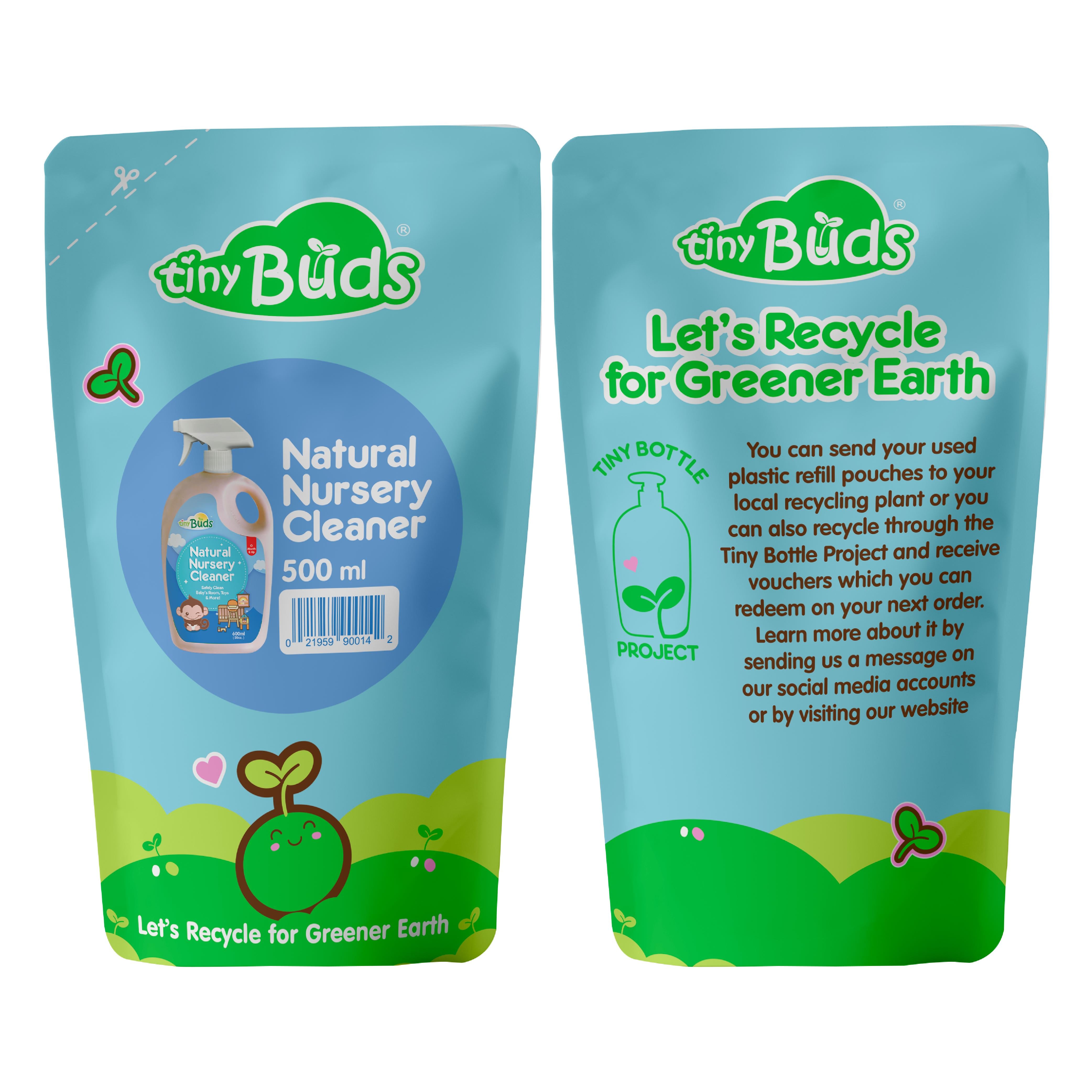 Tiny Buds Natural Nursery & Toy Cleaner Refill 500ml (New!)