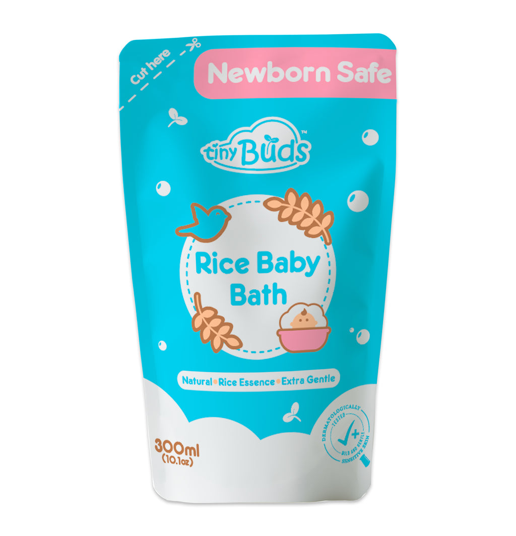 Tiny Buds Natural Rice Baby Bath Refill 300ML