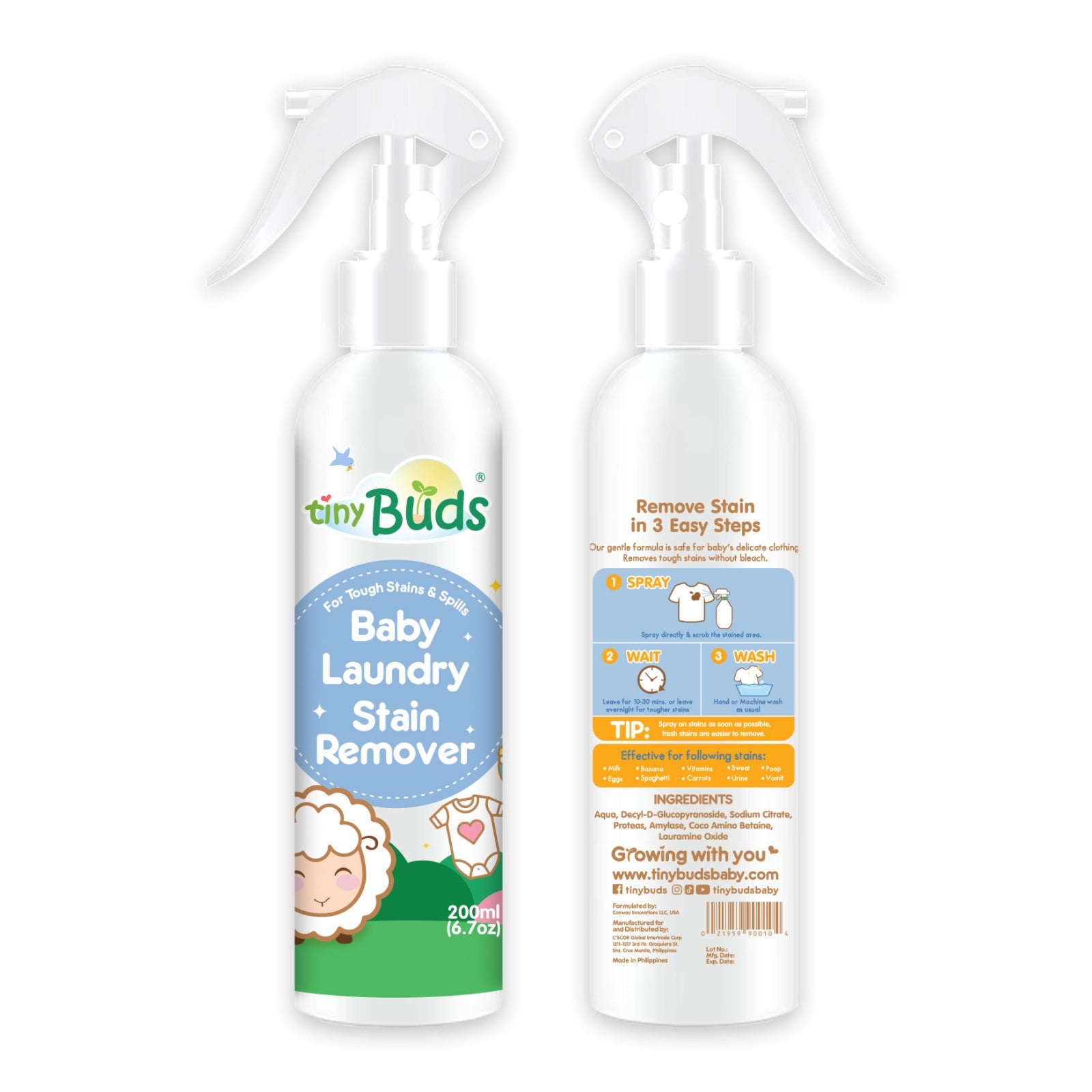 Tiny Buds Baby Laundry Stain Remover 200ml