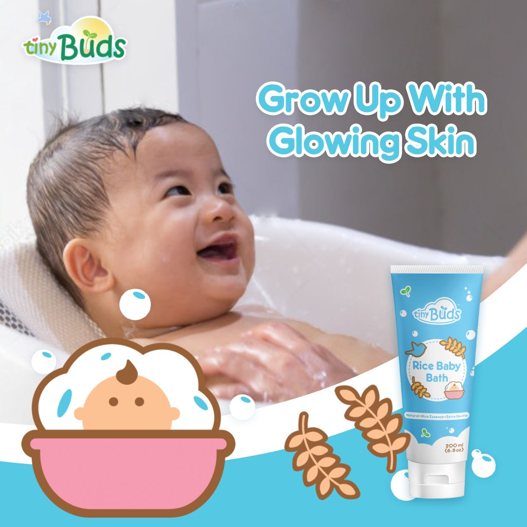 Tiny Buds Natural Rice Baby Bath 200ml