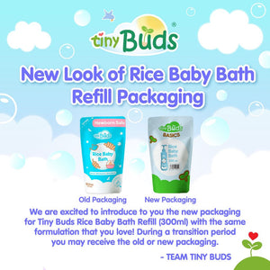 Tiny Buds Natural Rice Baby Bath Refill 300ML