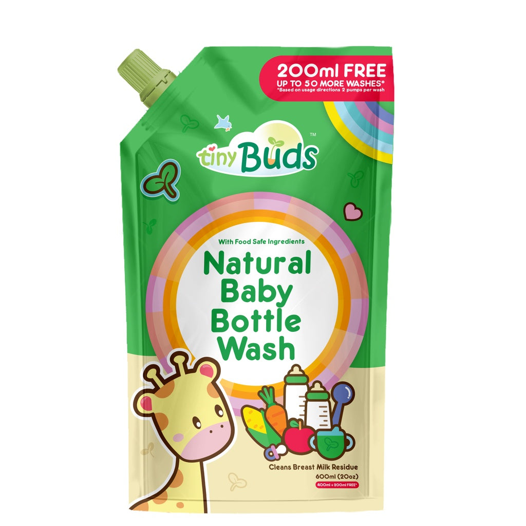 Tiny Buds Baby Bottle and Utensil Wash refill 600ml Set of 3