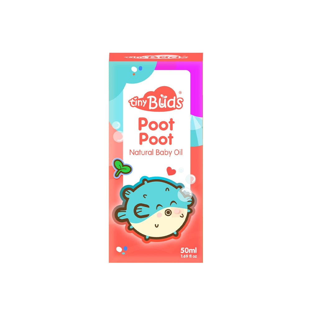 Tiny Buds Poot Poot Natural Baby Oil 50ML  | Formerly Calm Tummies Anti Colic Massage Oil 50ml