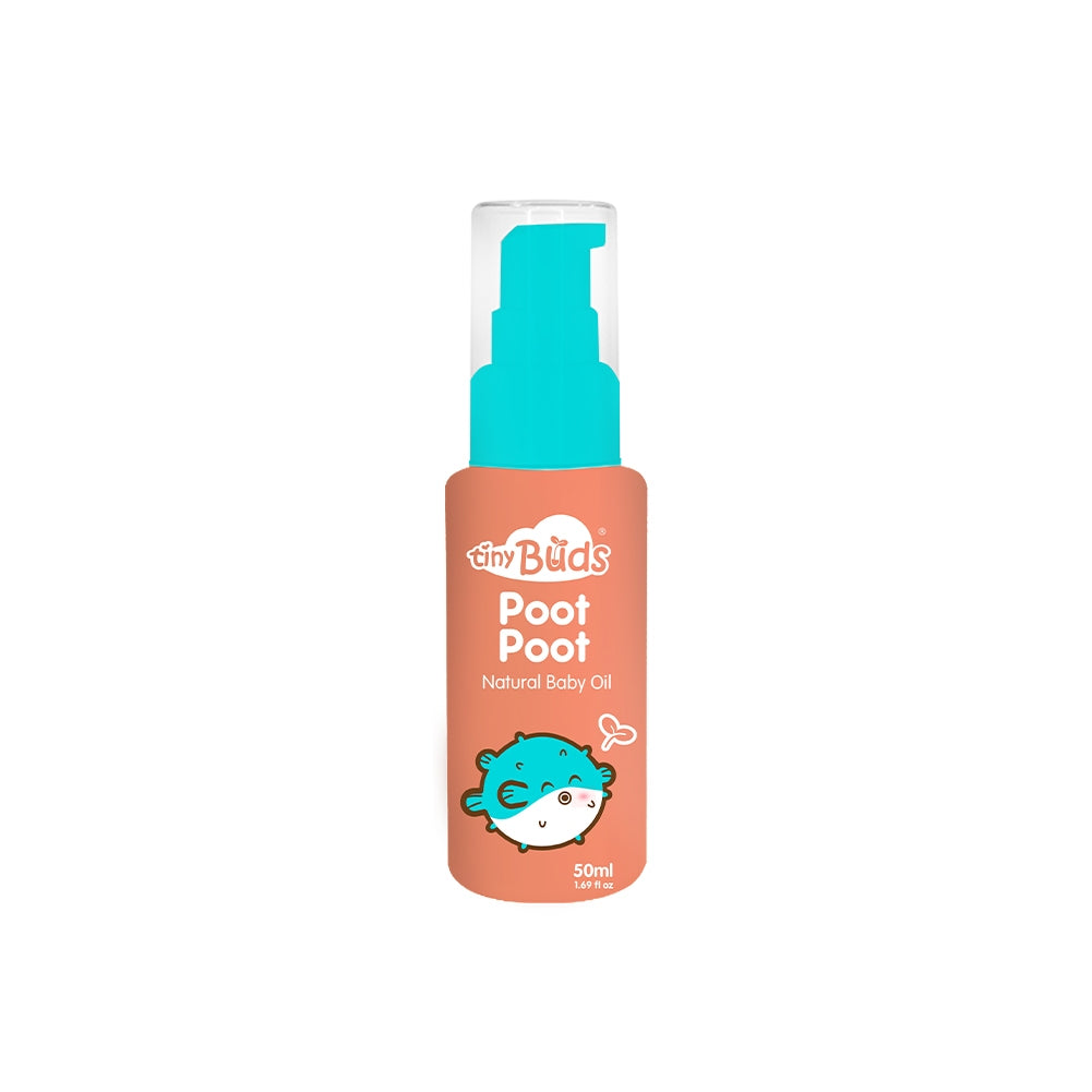 Tiny Buds Poot Poot Natural Baby Oil 50ML  | Formerly Calm Tummies Anti Colic Massage Oil 50ml