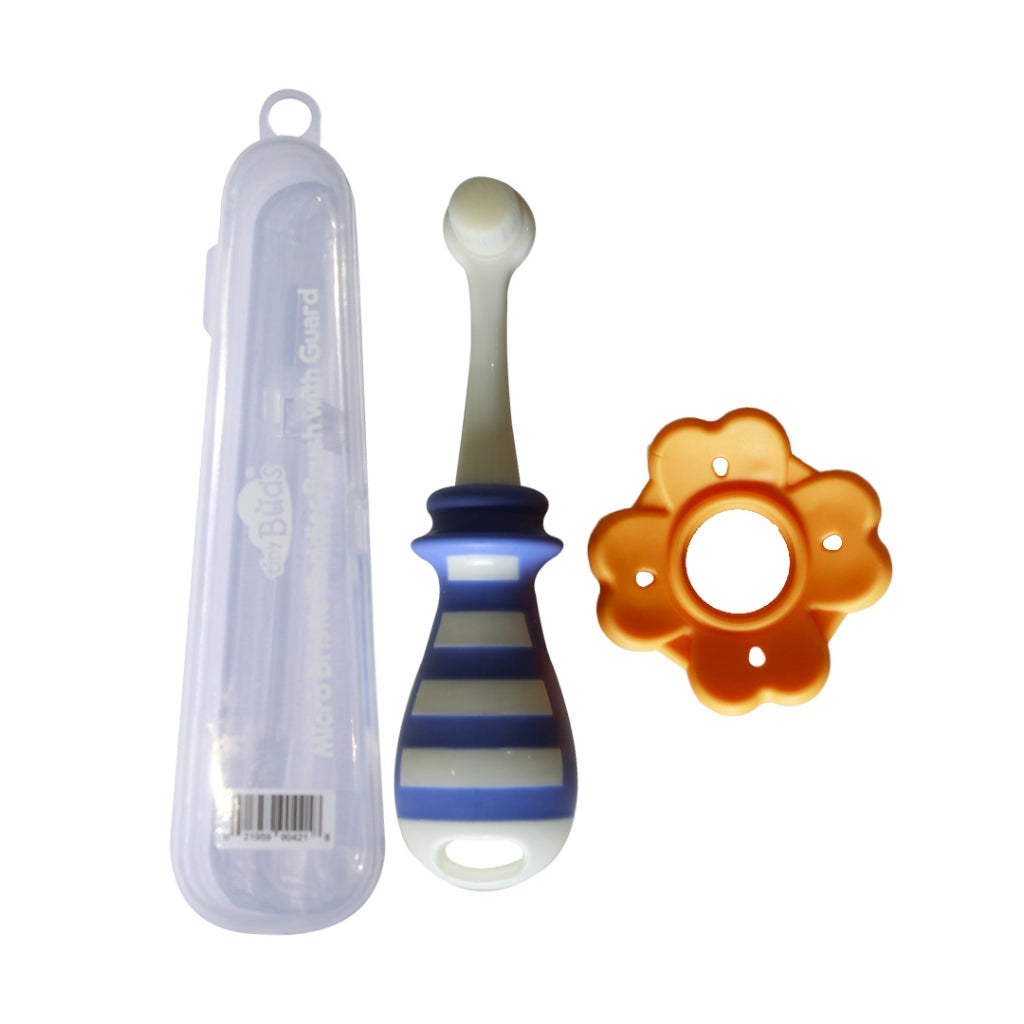 Tiny Buds Micro Bristle Toddler Brush with Case
