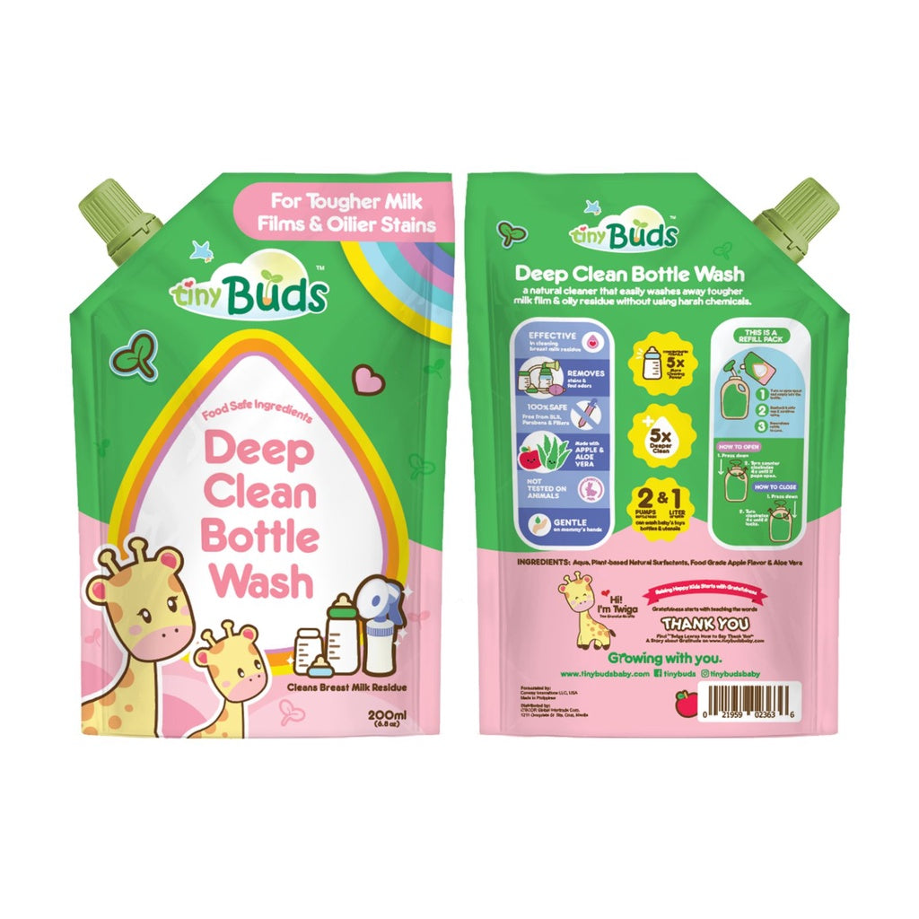 Tiny Buds Deep Clean Baby Bottle Wash 200ml – Tiny Buds Baby Naturals