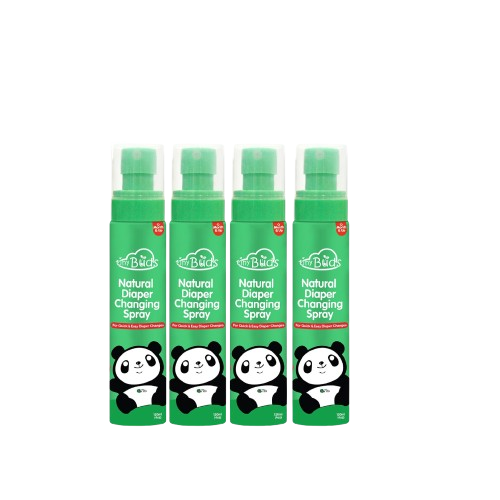 Tiny Buds Quick & Easy Natural Diaper Changing Spray 120mL - Set of 4