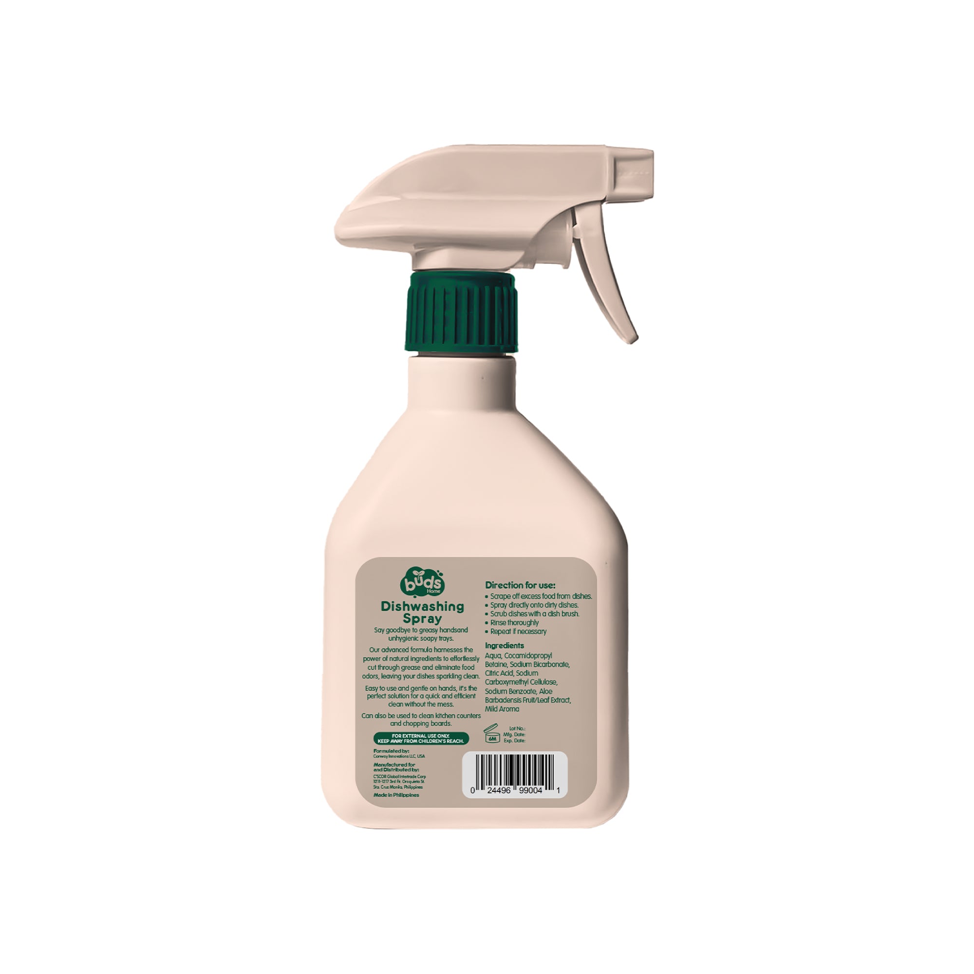Buds Home Dishwashing Spray 350ML