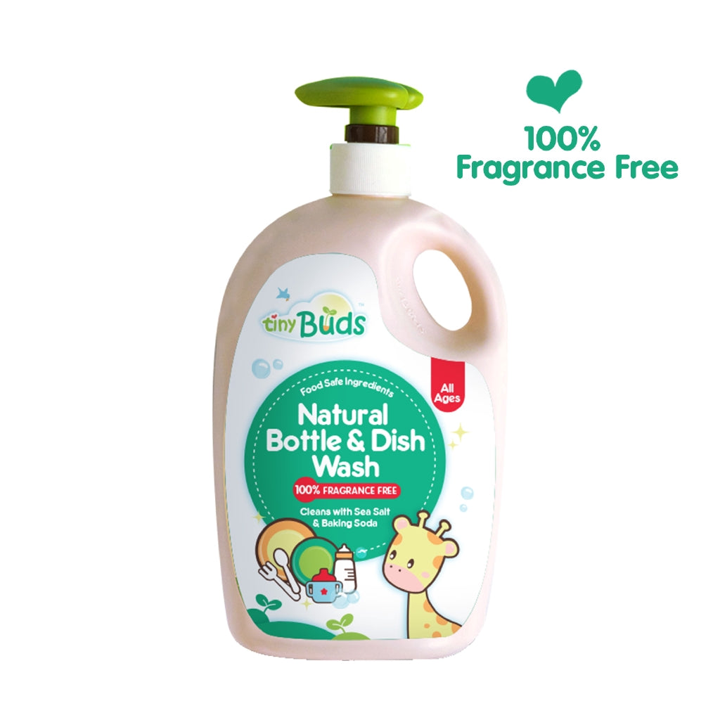 Tiny Buds Natural Dish & Bottle Wash Fragrance Free (600ml)