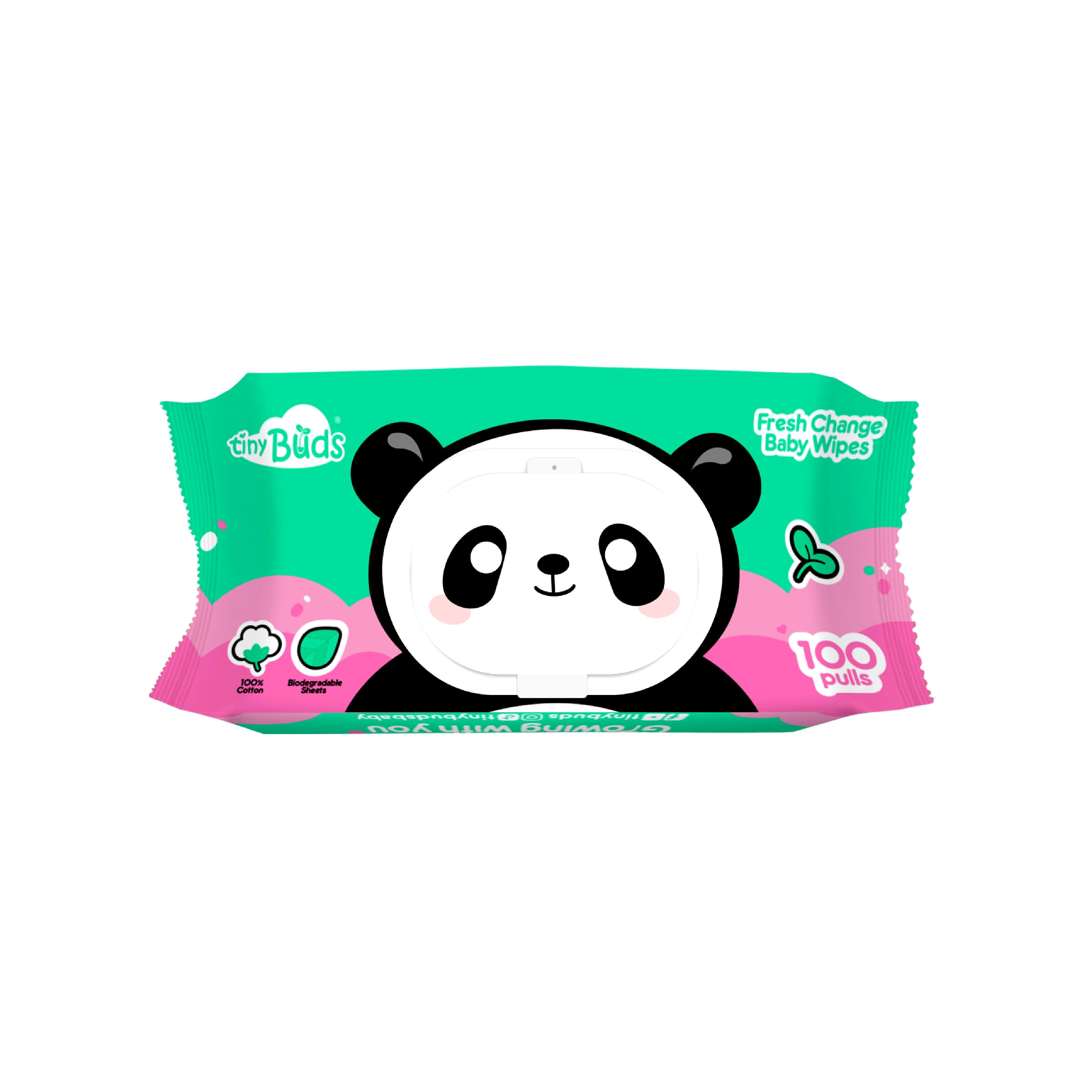 Tiny Buds Fresh Change Baby Wipes 100 pulls