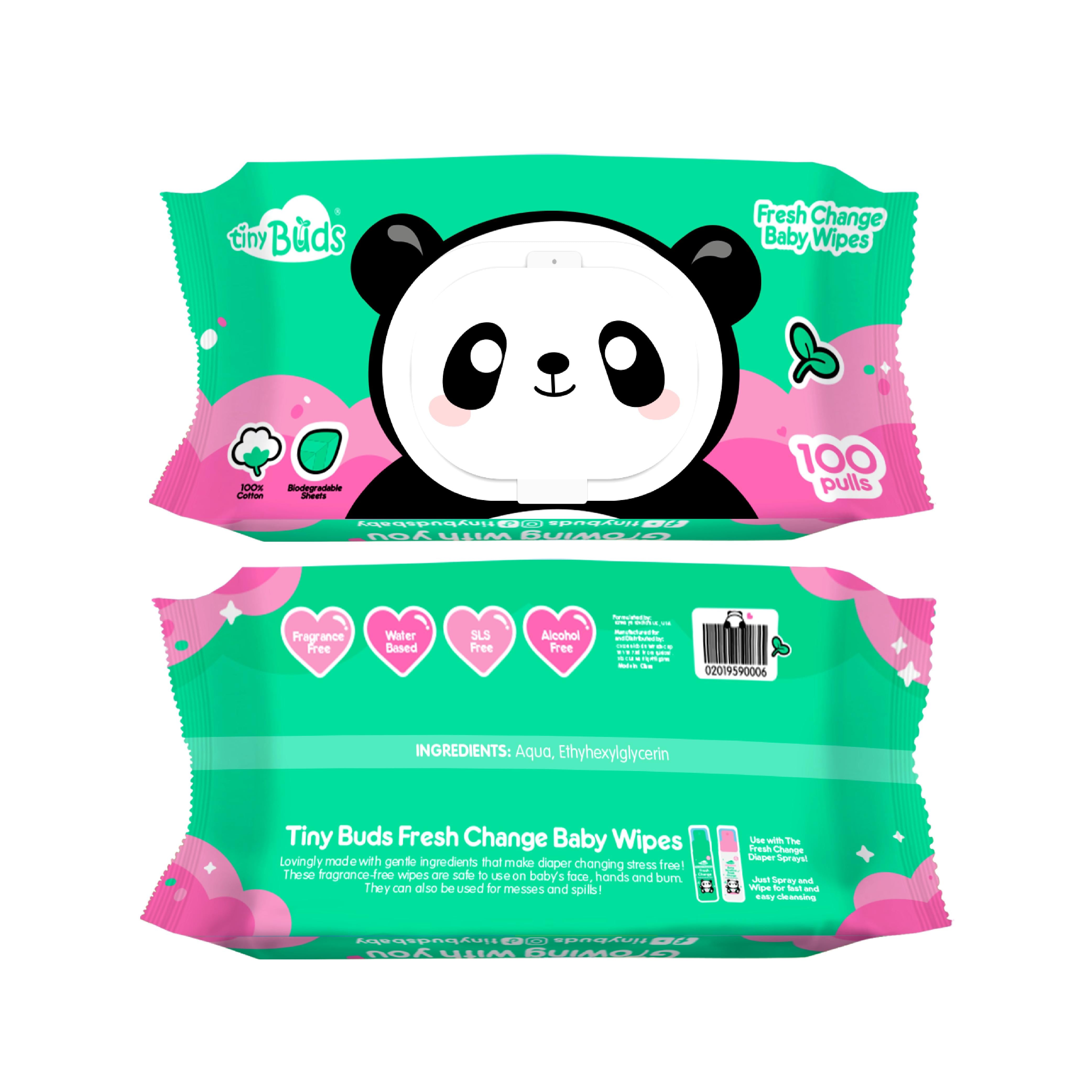 Tiny Buds Fresh Change Baby Wipes 100 pulls