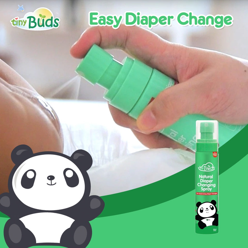Tiny Buds Quick & Easy Natural Diaper Changing Spray  (120ml)
