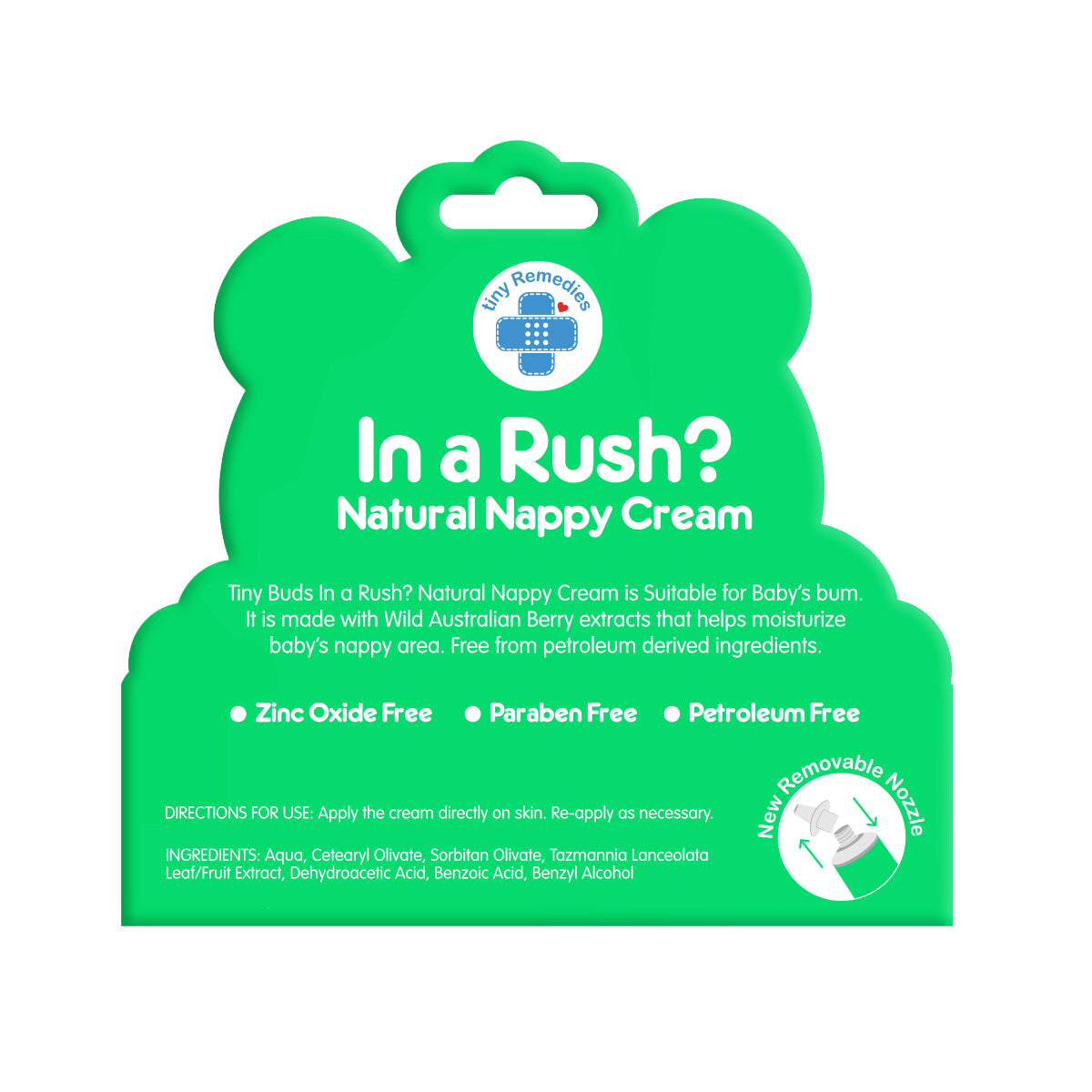 Tiny Buds In a Rush - Diaper Rash Cream (formerly known as In A Rash Diaper Rash Cream)