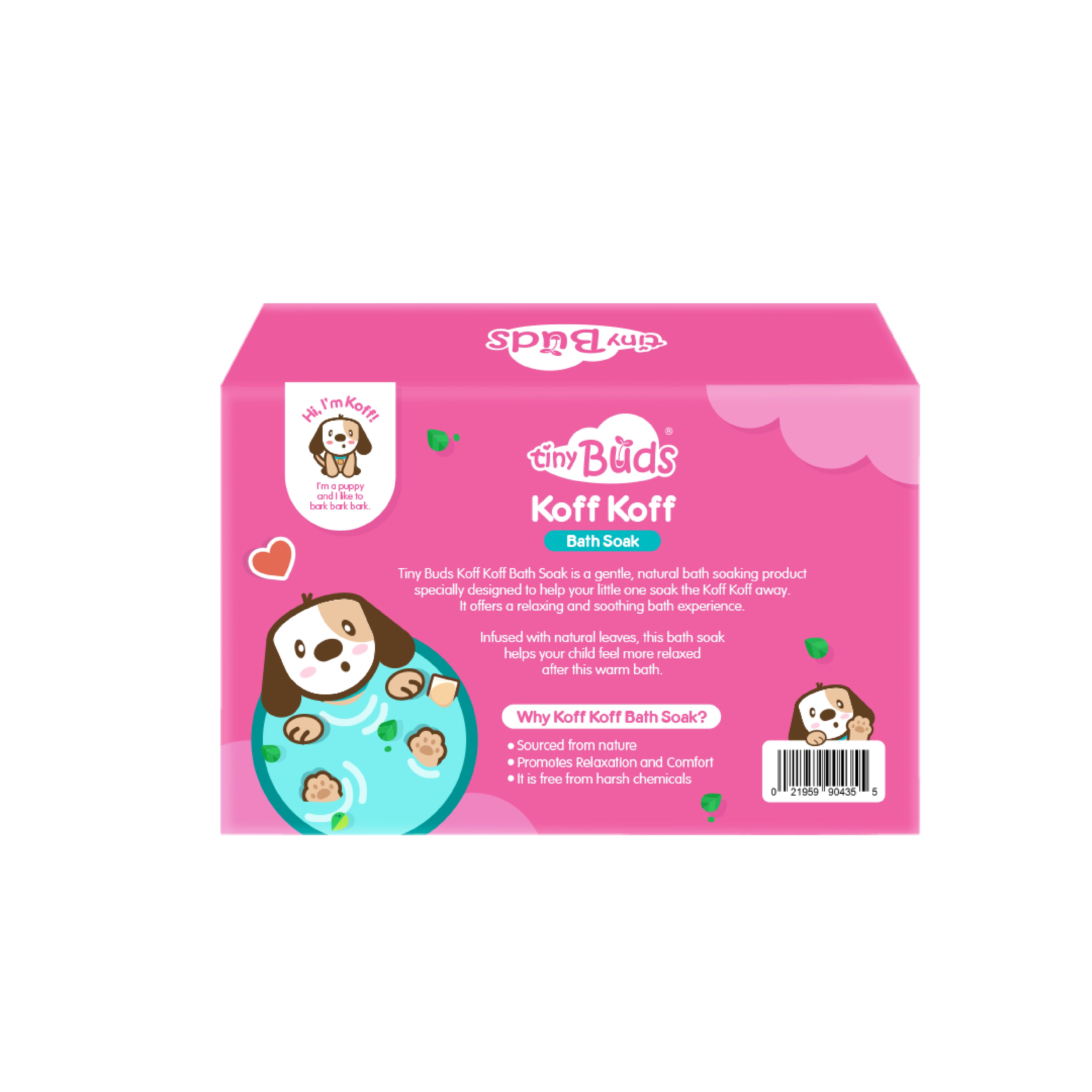 Tiny Buds Koff Koff Bath Soak (4 pcs) | Stuffy Chest & Cough