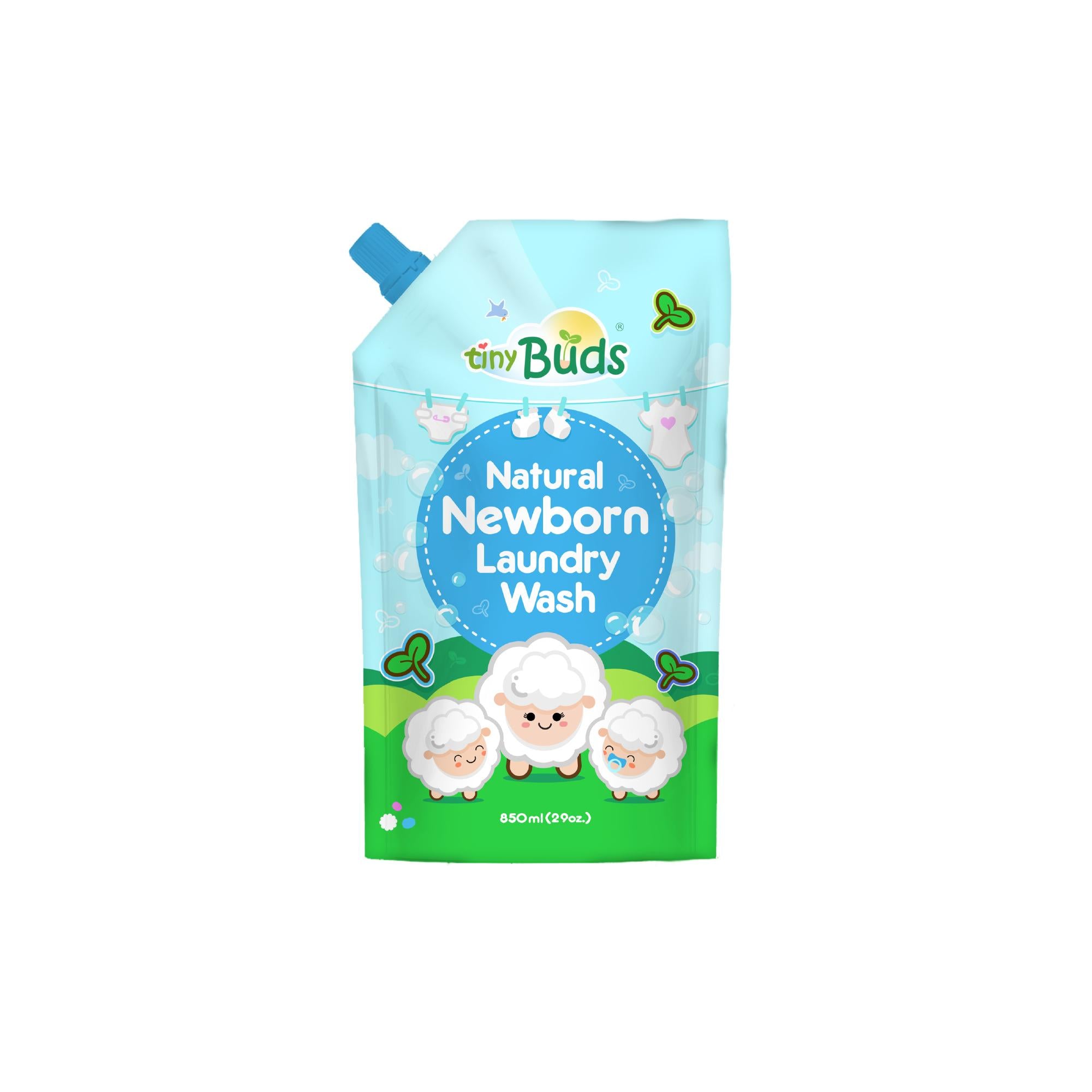 Tiny Buds Newborn Laundry Liquid Refill (850ml)