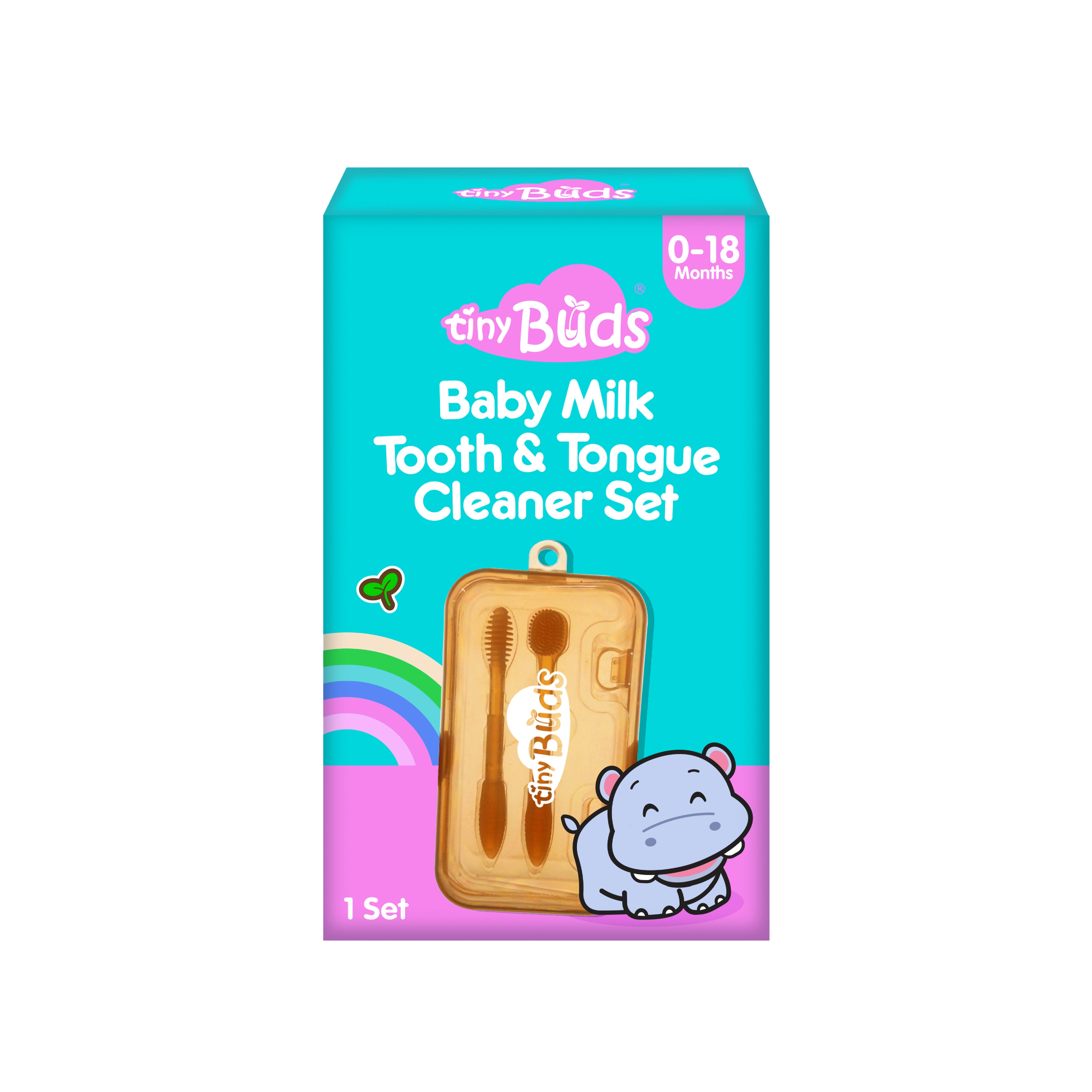 Tiny Buds Baby Milk Tooth & Tongue Cleaner Set