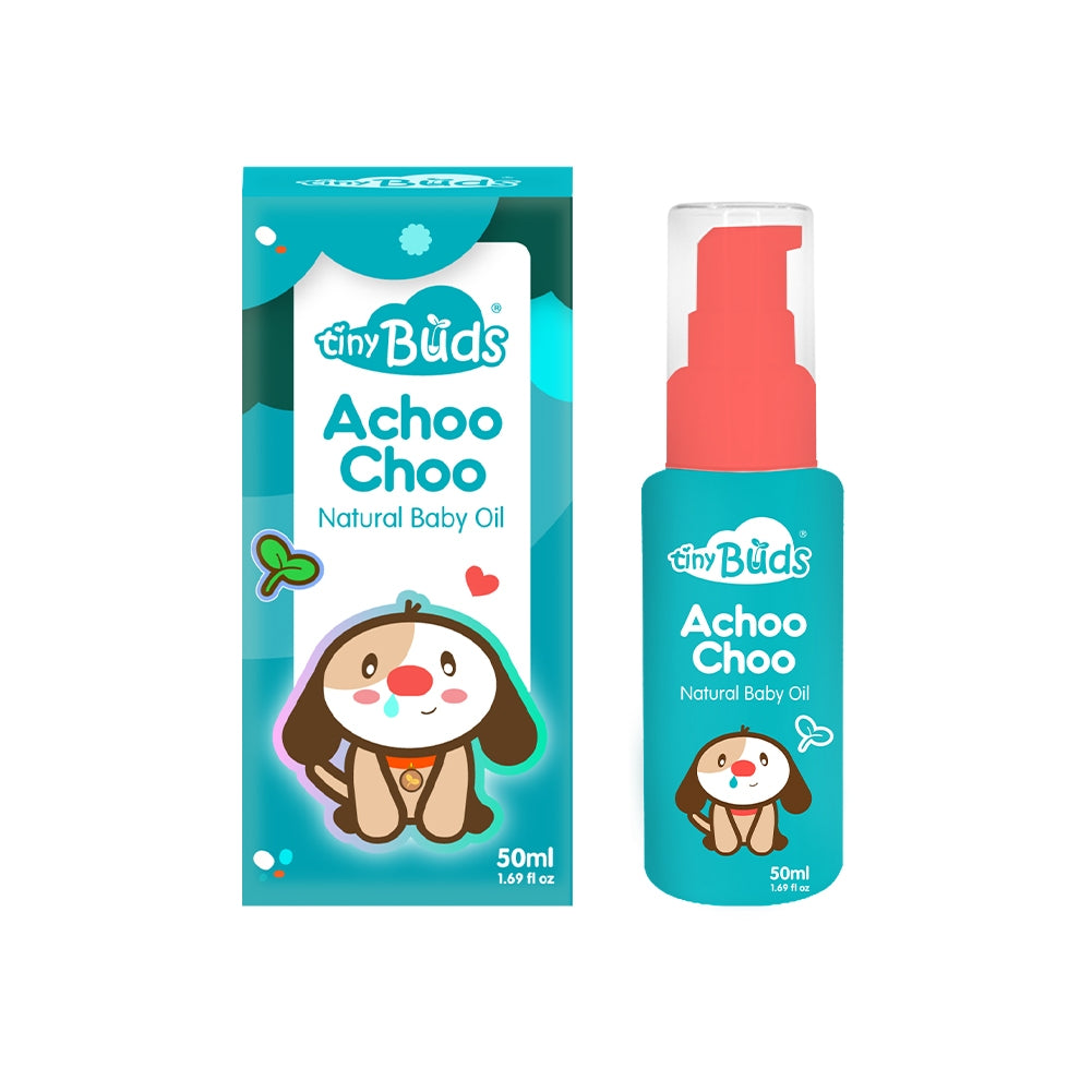 Tiny Buds Achoo Choo Natural Baby Oil 50ML Formerly Stuffy Nose