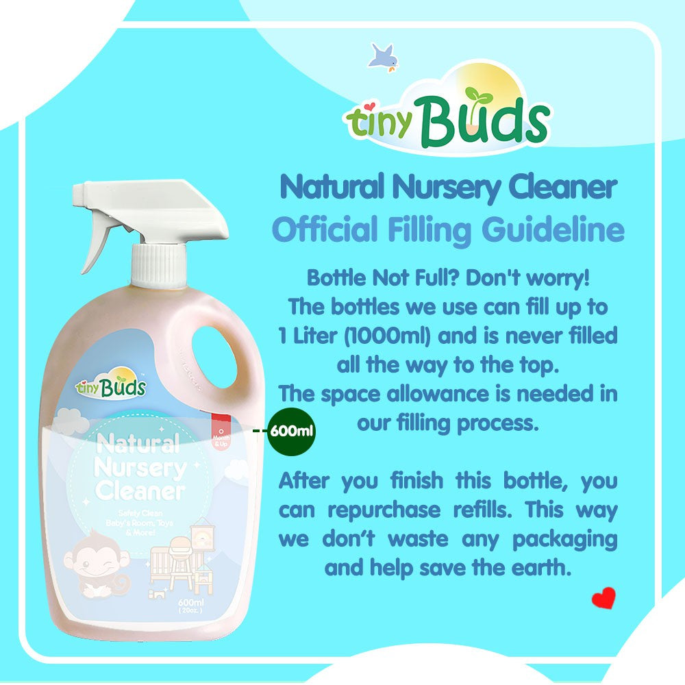 Tiny Buds Natural Nursery & Toy Cleaner 600ml Bottle (New!)