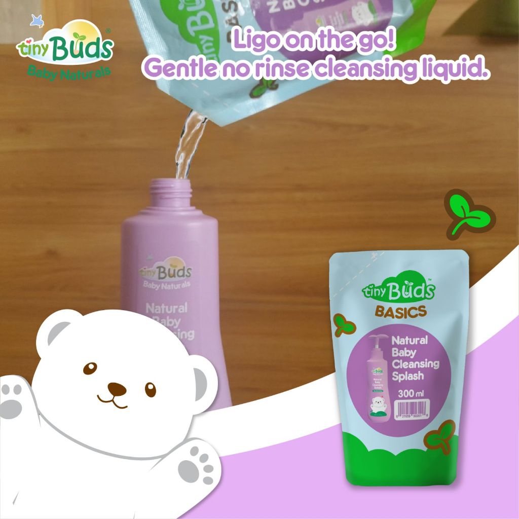 Tiny Buds Natural Baby Cleansing Splash Refill 300ML