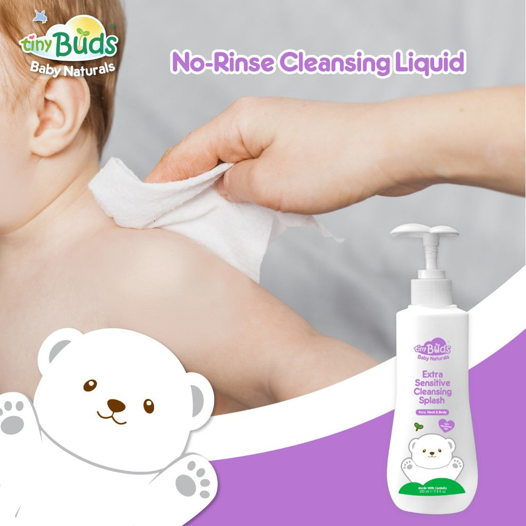 Tiny Buds Extra Sensitive Baby Cleansing Splash 350ml
