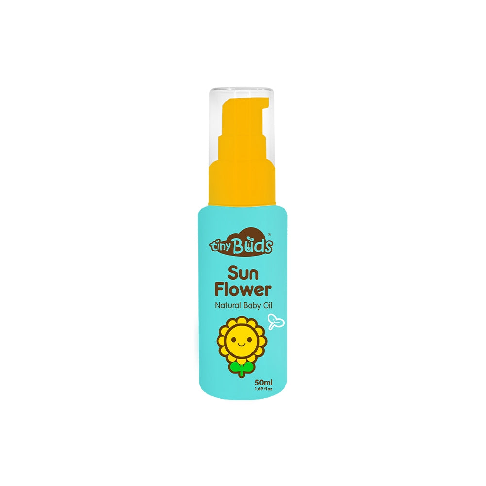 Tiny Buds Happy Days Natural Sunflower Baby Oil (50ml)