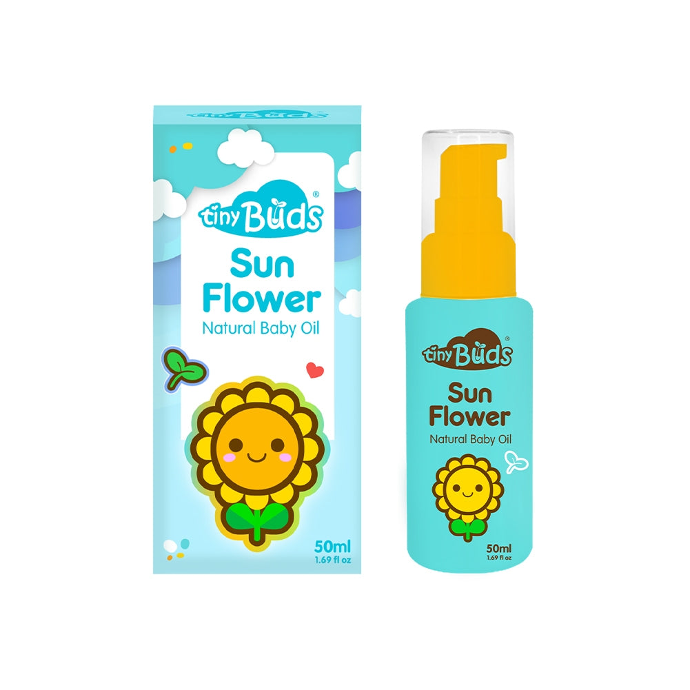 Tiny Buds Happy Days Natural Sunflower Baby Oil (50ml)