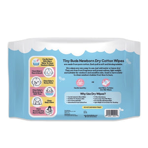 Tiny Buds Newborn Dry Cotton Wipes Set of 3