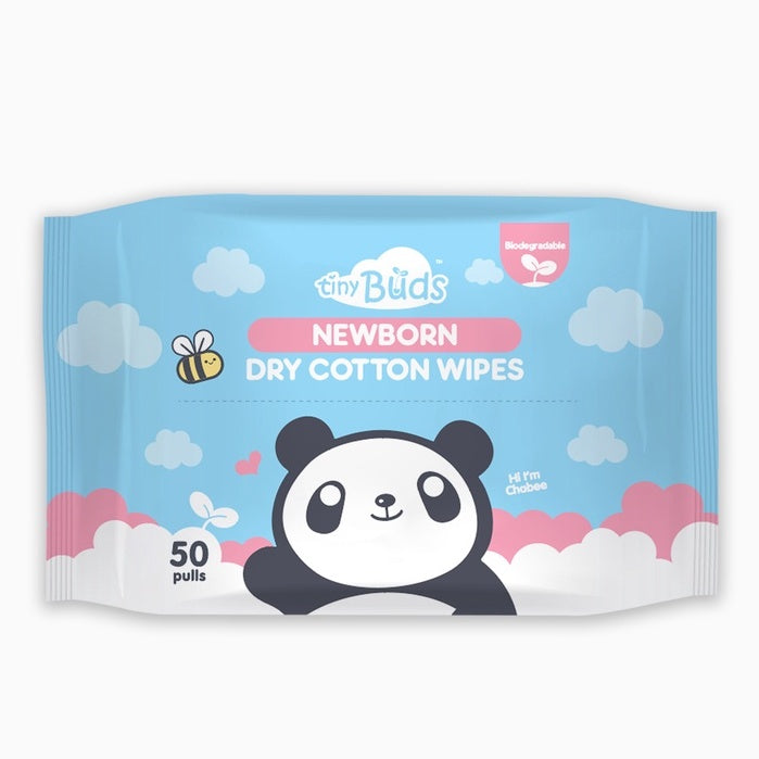 Tiny Buds Newborn Dry Cotton Wipes Set of 3