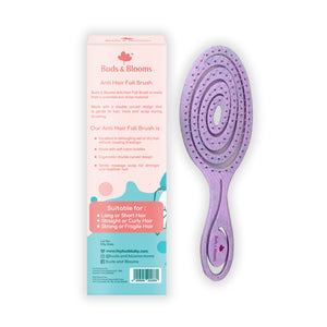 Buds & Blooms Anti Hairfall Brush - Lavander Purple