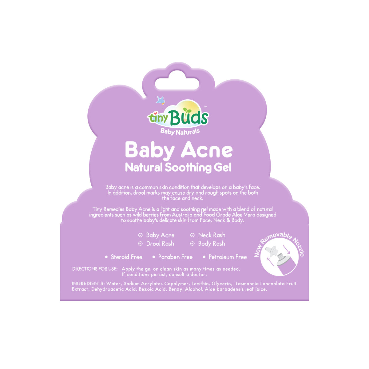 Baby Acne Natural Soothing Gel Tiny Buds Baby Naturals