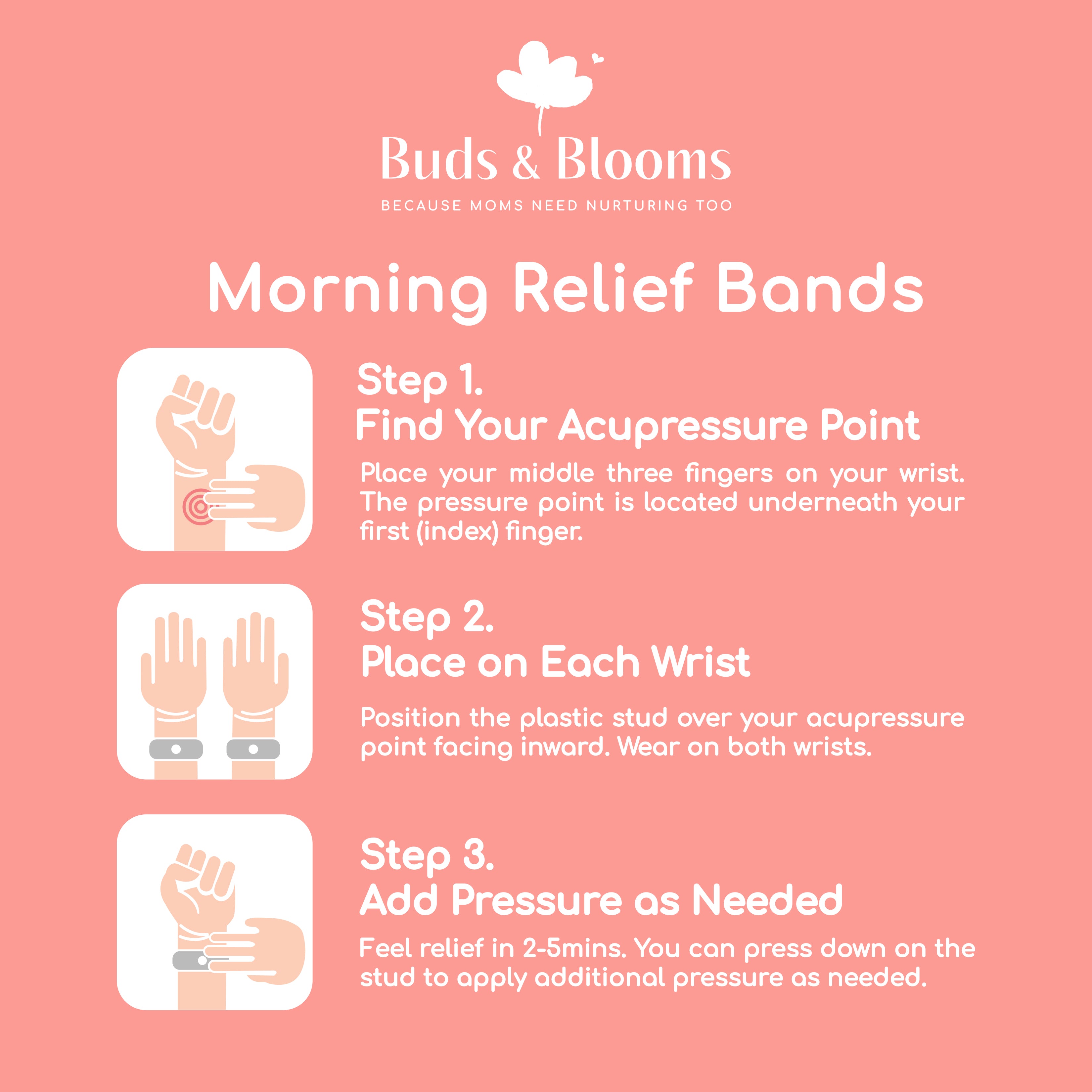 Buds & Blooms Morning Relief Bands