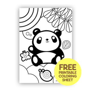 TINY THINGS FREE PRINTABLE: Chabee the Hungry Panda Summer Art Workshop Coloring Sheet 5