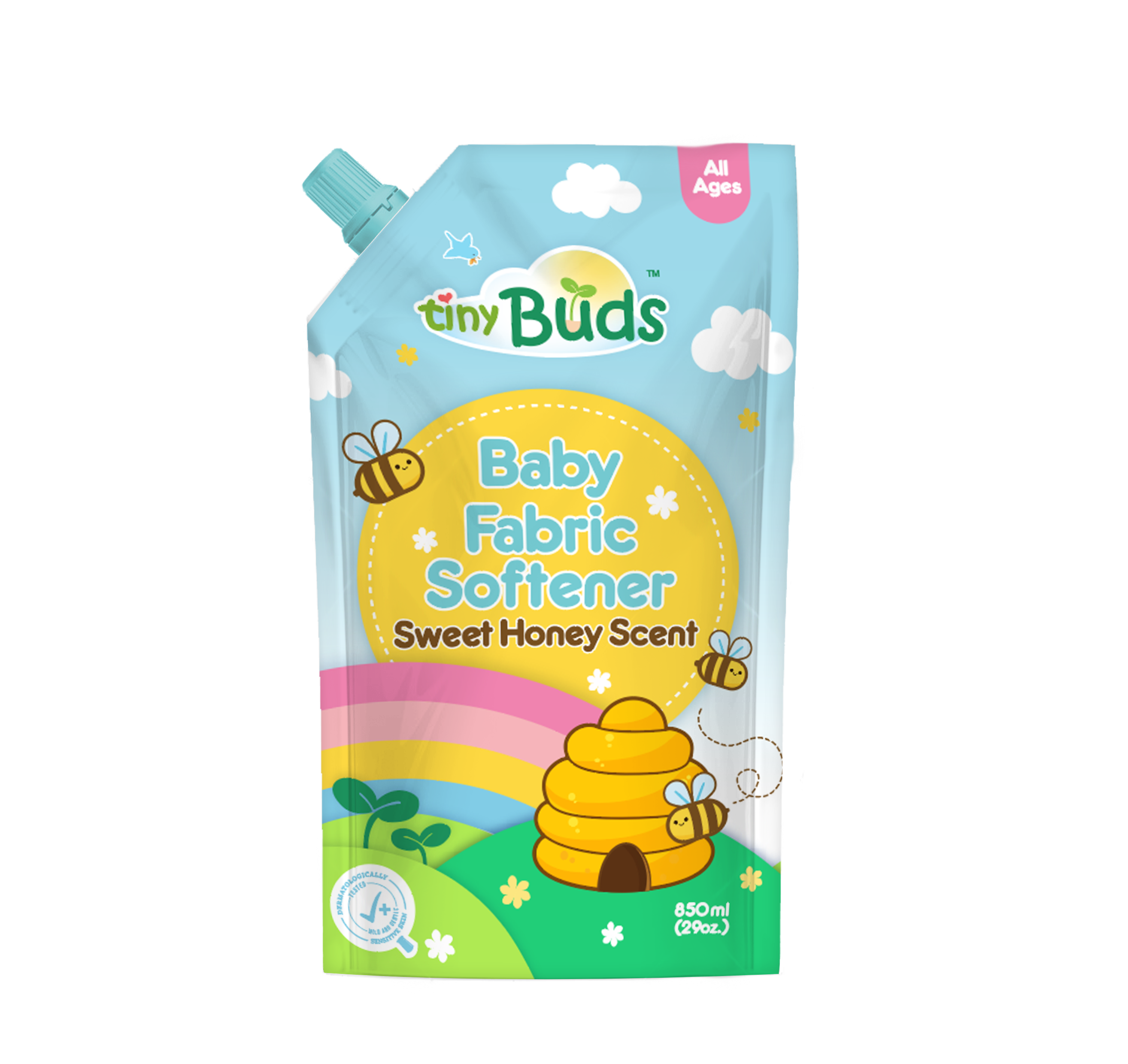 Tiny Buds Fabric Softener 850ML (Sweet Honey Scent)