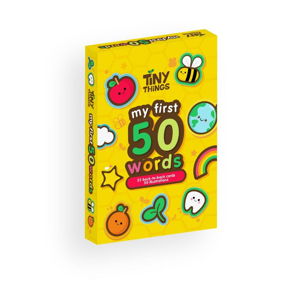 Tiny Things My First 50 Words Educational Flash Cards – Tiny Buds Baby ...