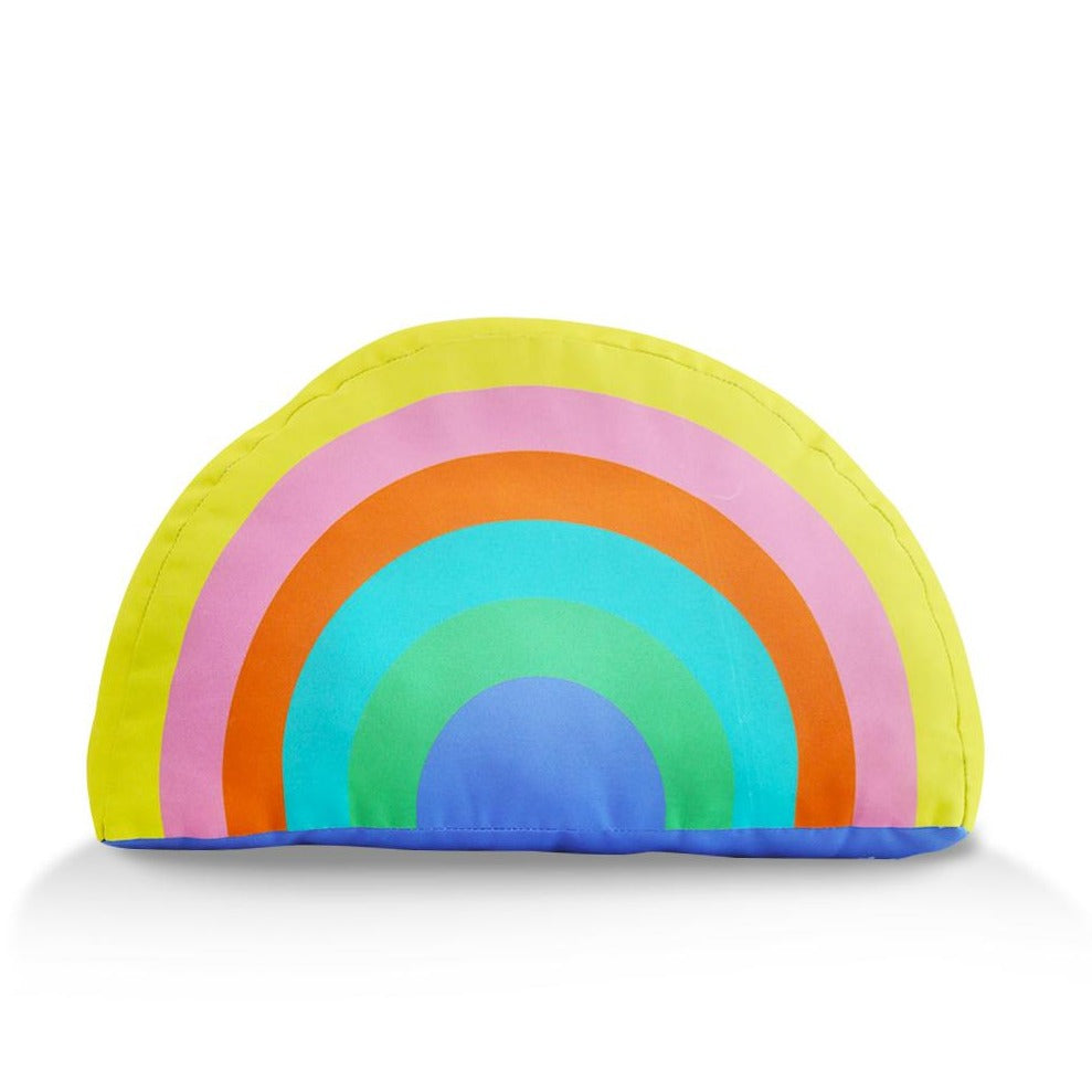 Tiny Things Sunshine Yellow Rainbow Plush Pillow