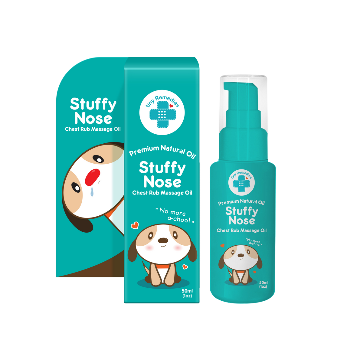 Tiny Buds Stuffy Nose Natural Baby Chest Rub Massage Oil 50ML Tiny Buds Baby Naturals