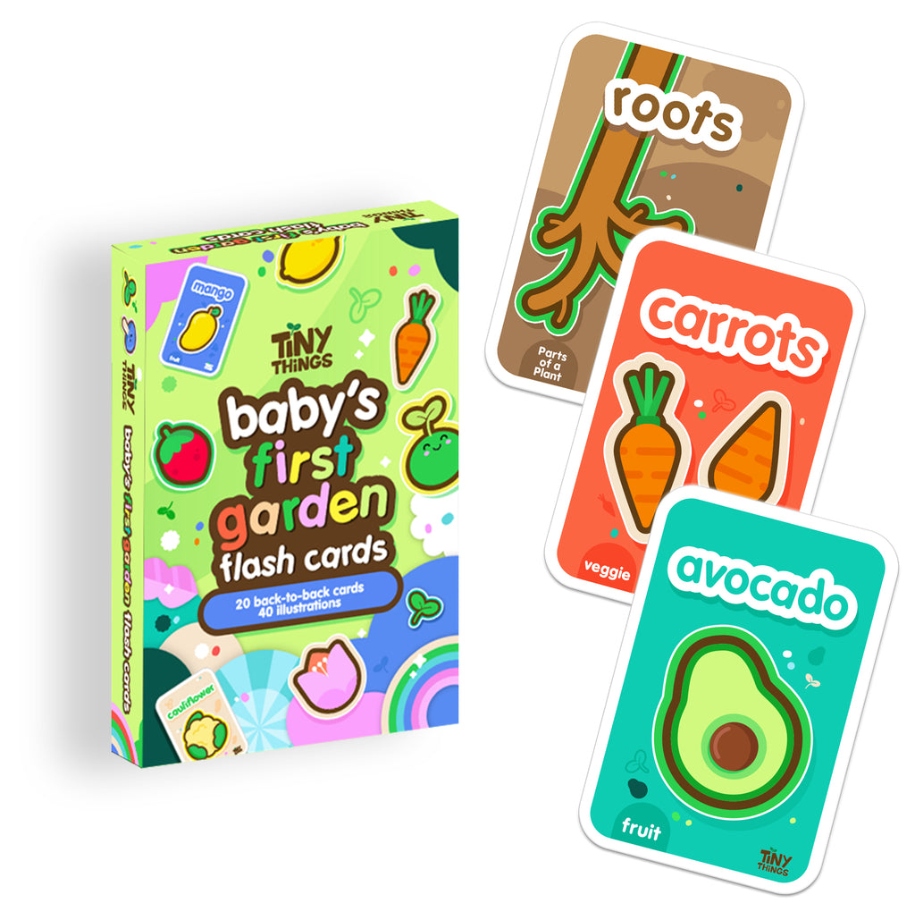 Tiny Things Baby's First Garden Flash Cards