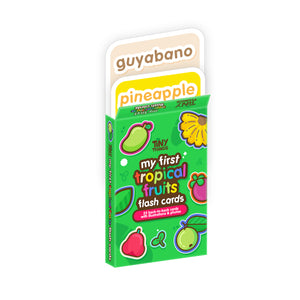 Tiny Things My First Tropical Fruits Flash Cards | Baby Toddler Homeschool Montessori English