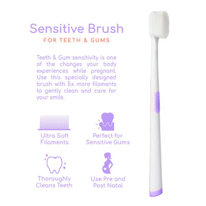 Buds & Blooms  Ultra Sensitive Maternity Toothbrush - Lilac