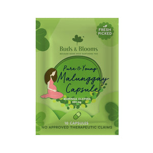 BUDS & BLOOMS Pure & Young Malunggay Capsule Sachet 10s